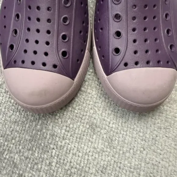Native Shoes Youth Size 5 Purple Pink Jefferson Block Perforated Slip On EVA - Picture 6 of 12